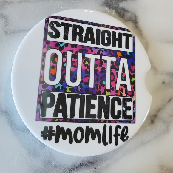 Set Of 2 Ceramic Car Coasters #MOMLIFE - Picture 5 of 6